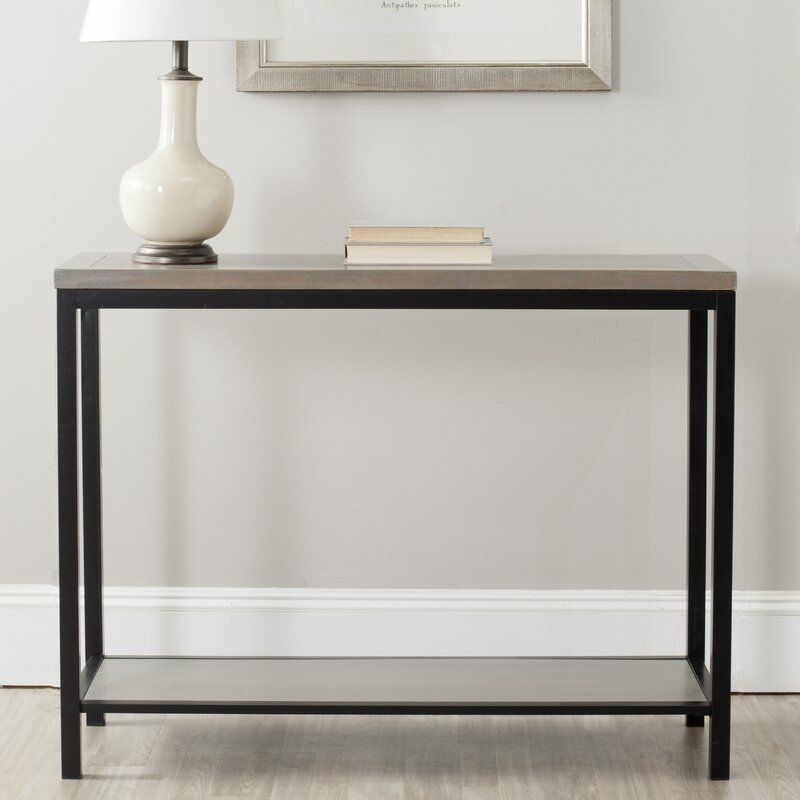 French Gray Nehru Console Table 3D model_2