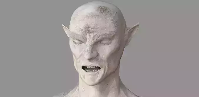 Orc head base 3D model
