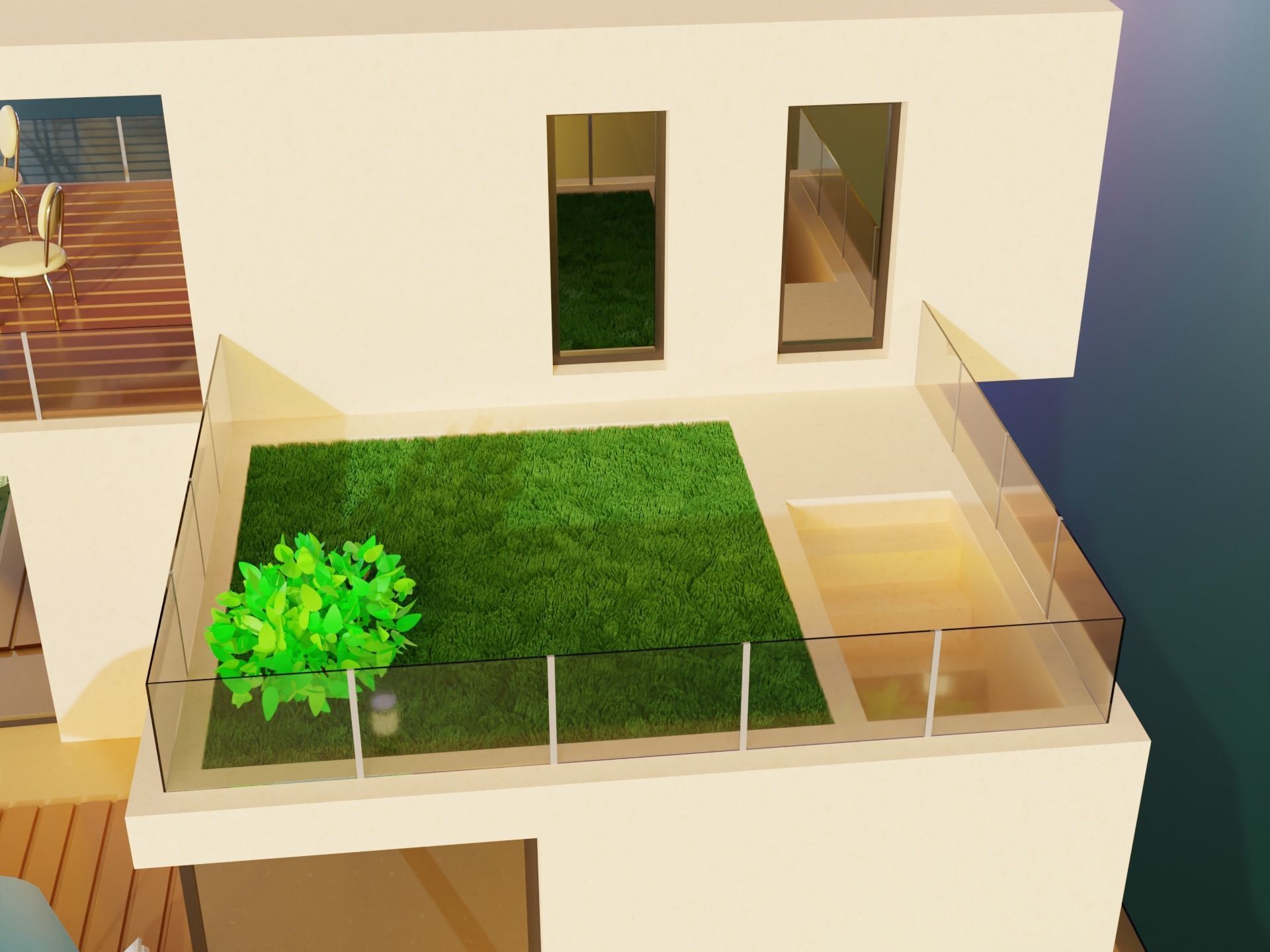 Modern House Scene 3D model_6