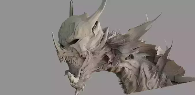 Demonic scull monster 3D model