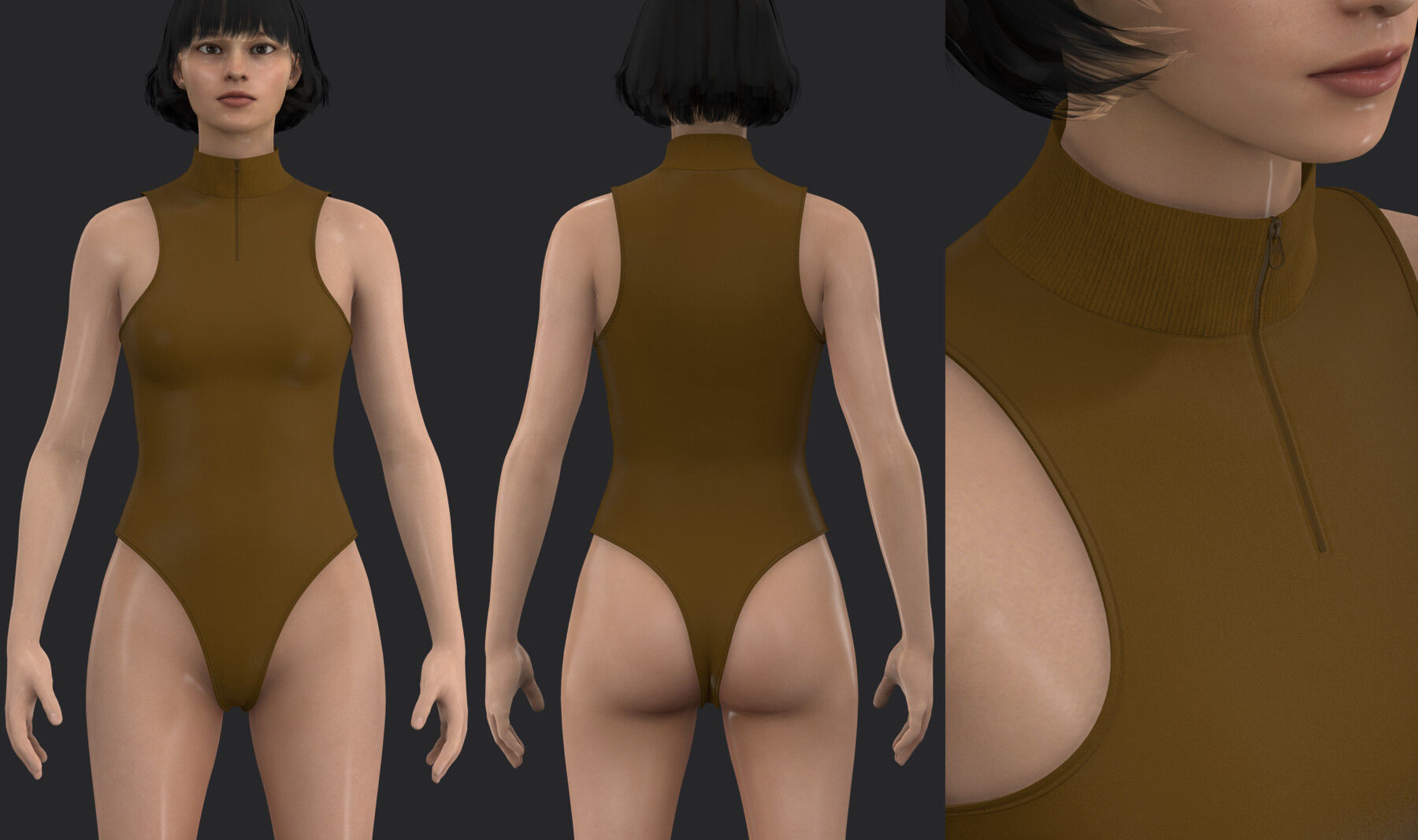 BODYSUITS PACK 2021 fv2 highpoly 3D model_2