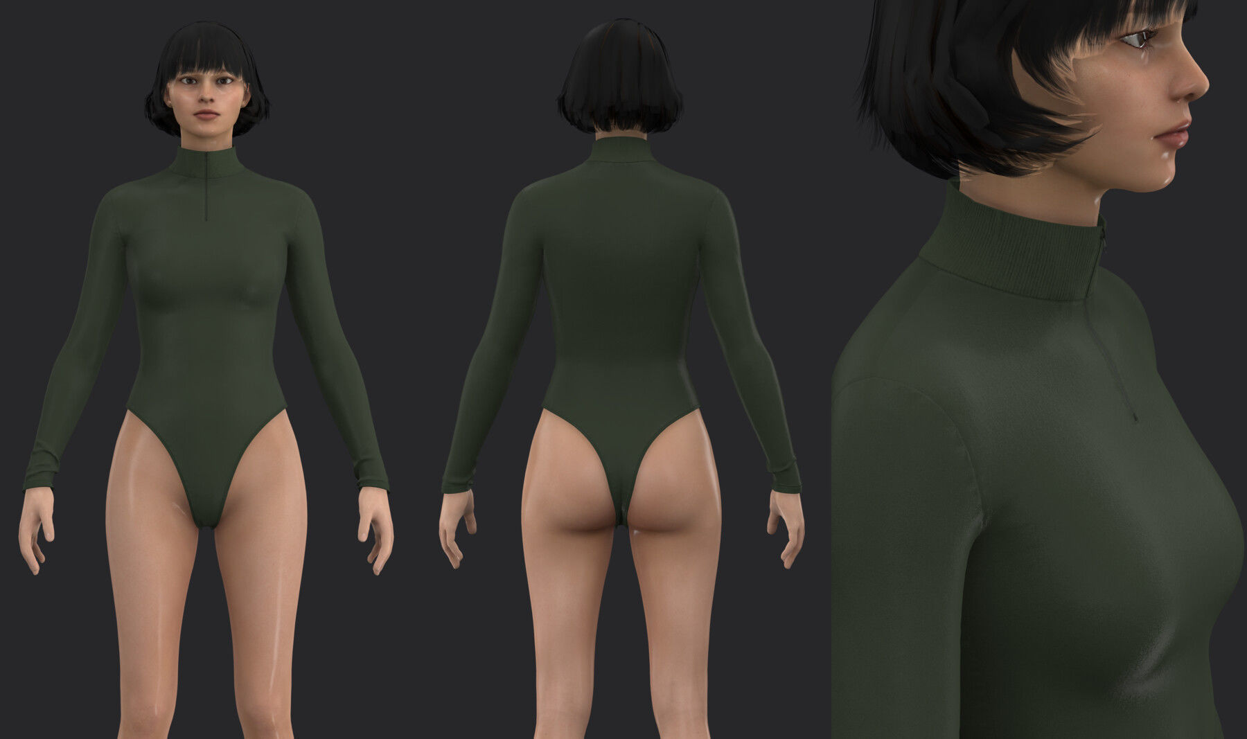 BODYSUITS PACK 2021 fv2 highpoly 3D model_1