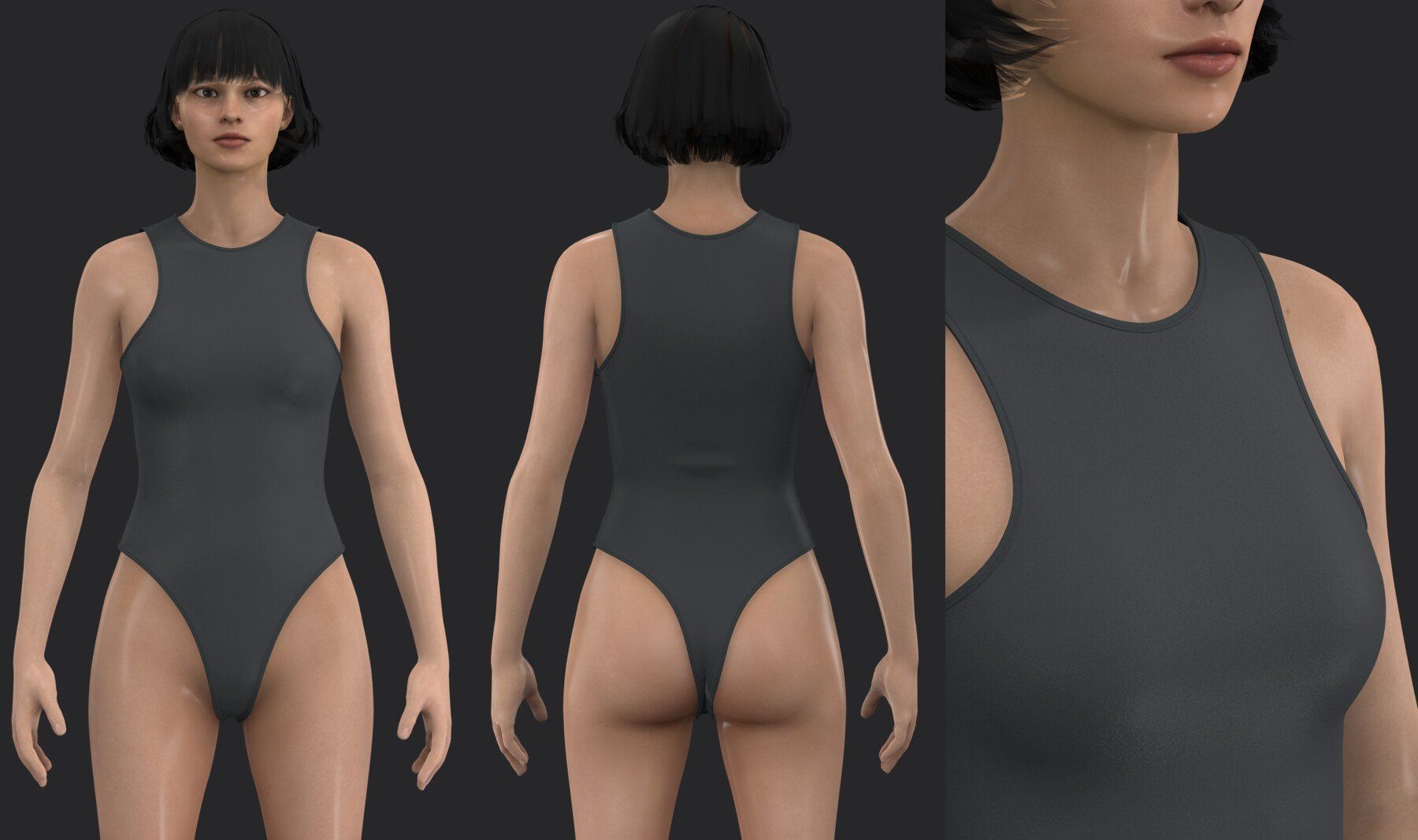 BODYSUITS PACK 2021 fv2 highpoly 3D model_3
