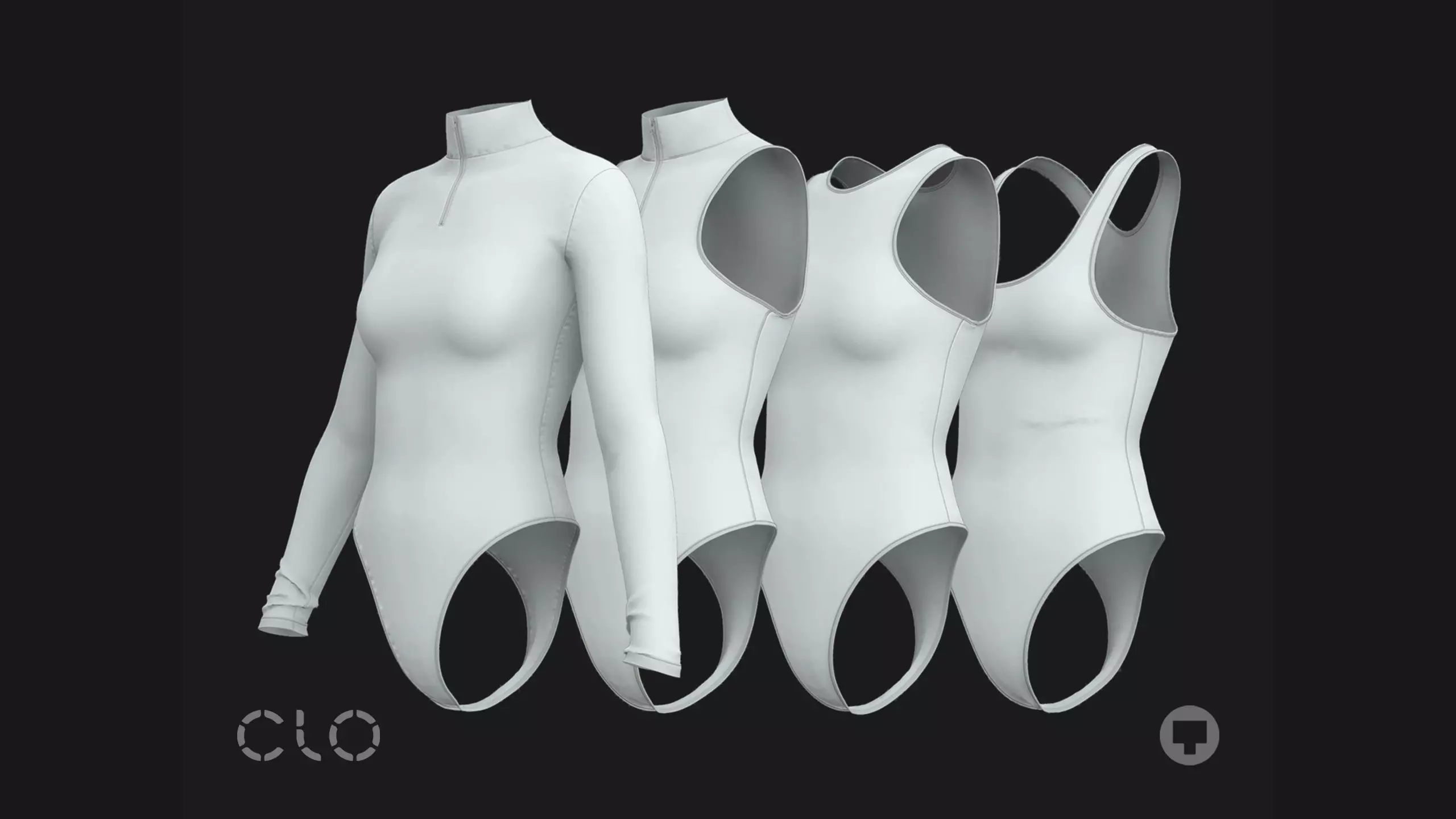 BODYSUITS PACK 2021 fv2 highpoly 3D model_0