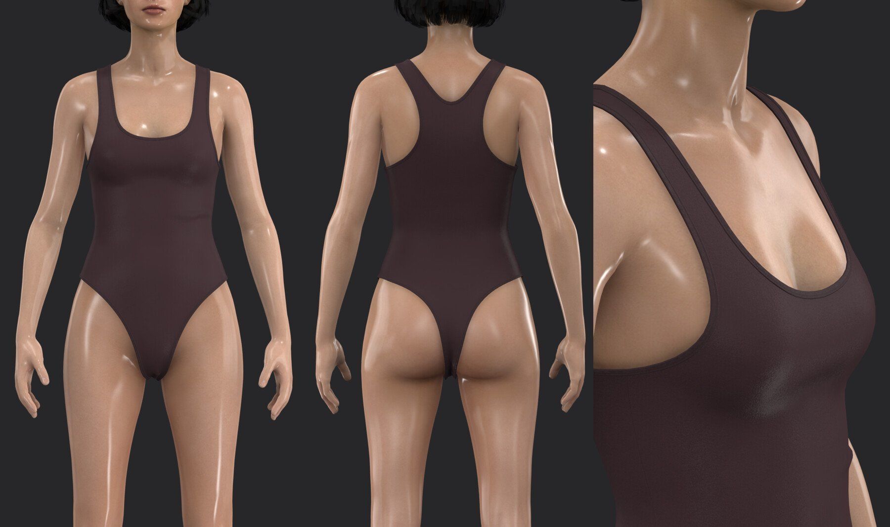BODYSUITS PACK 2021 fv2 highpoly 3D model_4