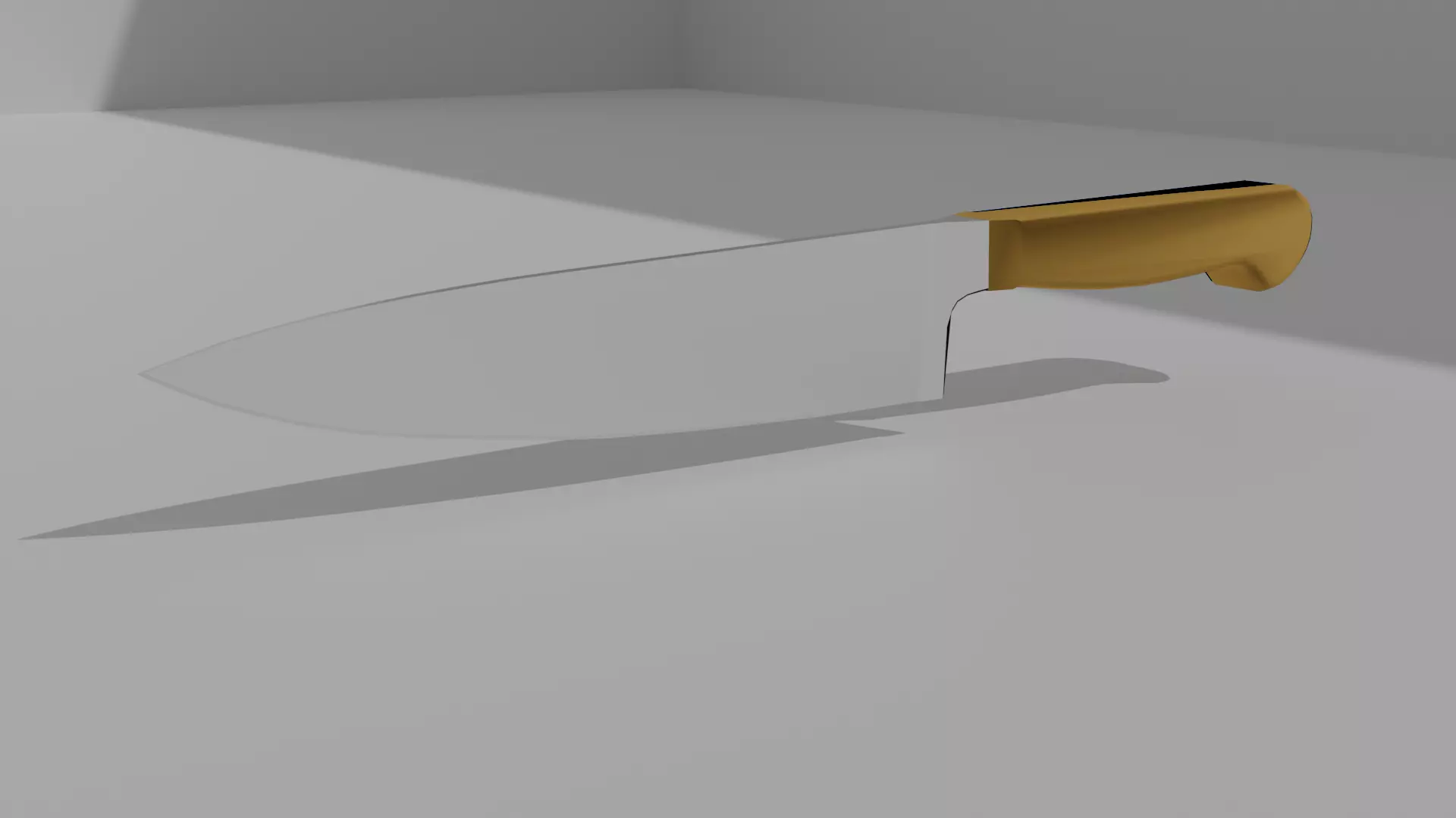 Universal kitchen knife Free 3D model