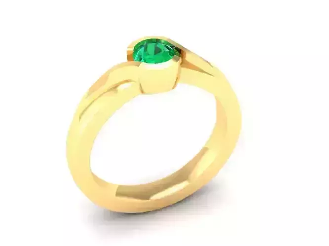 Elegant Solitaire Gemstone Ring 461