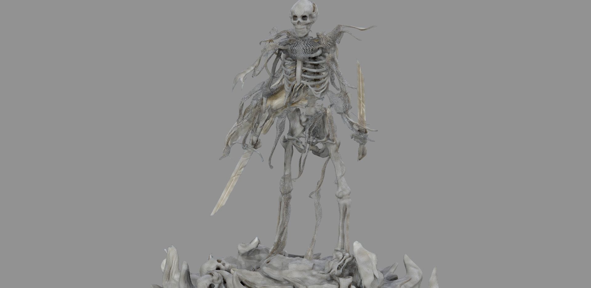Pirate skeleton 3D model_1