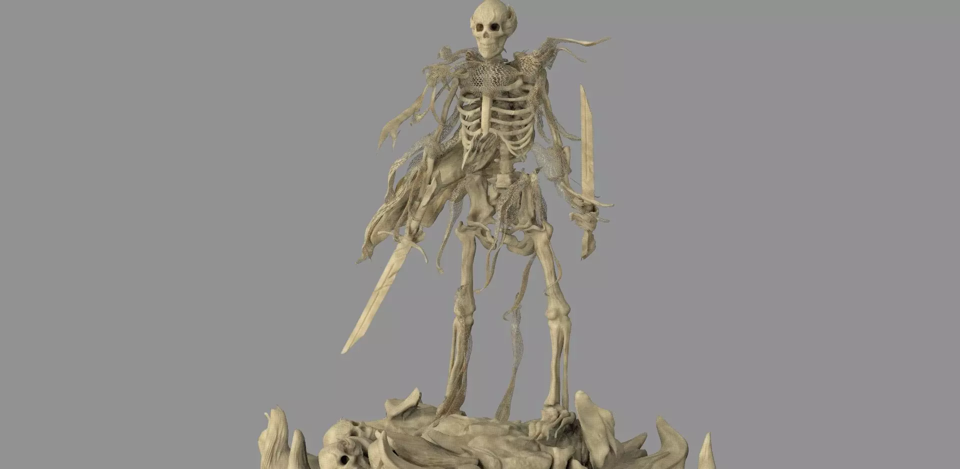 Pirate skeleton 3D model_0