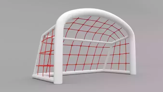 Football Soccer Goal 3d animate Low-poly