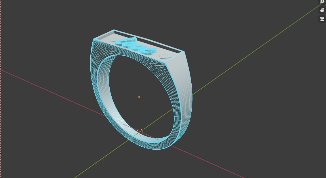 Wedding ring with name 3d print model 3D print model_8