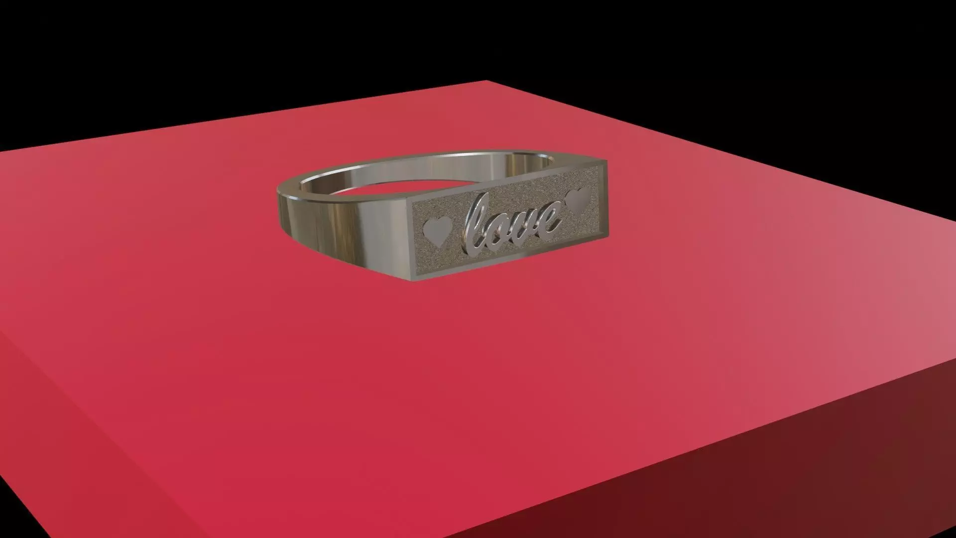 Wedding ring with name 3d print model 3D print model_0