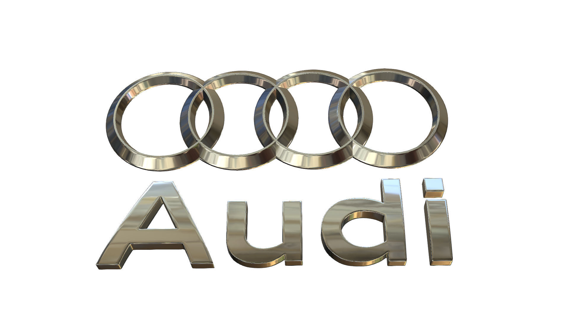 audi logo  3D model_10