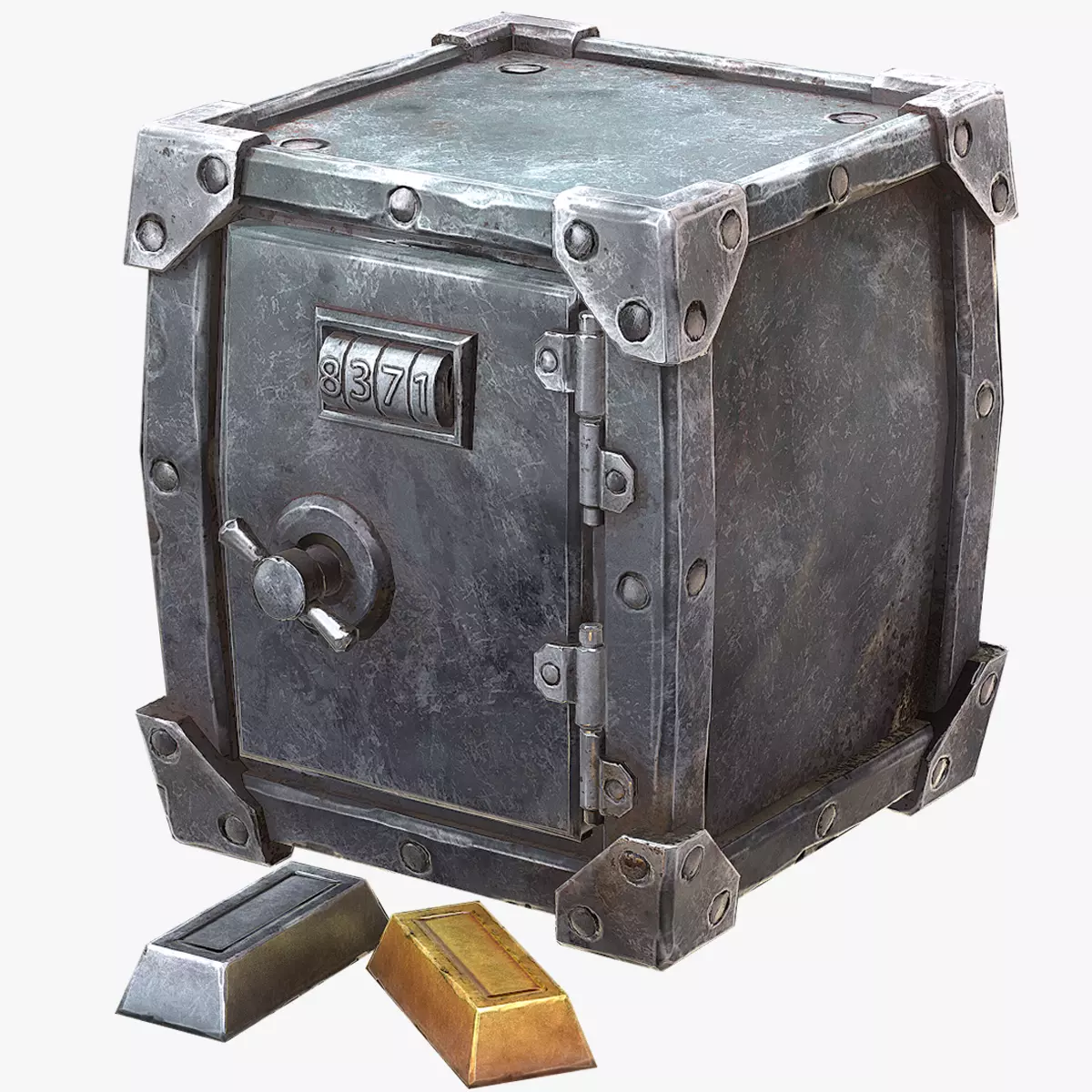 Stylized Safe Low-poly 3D model_0