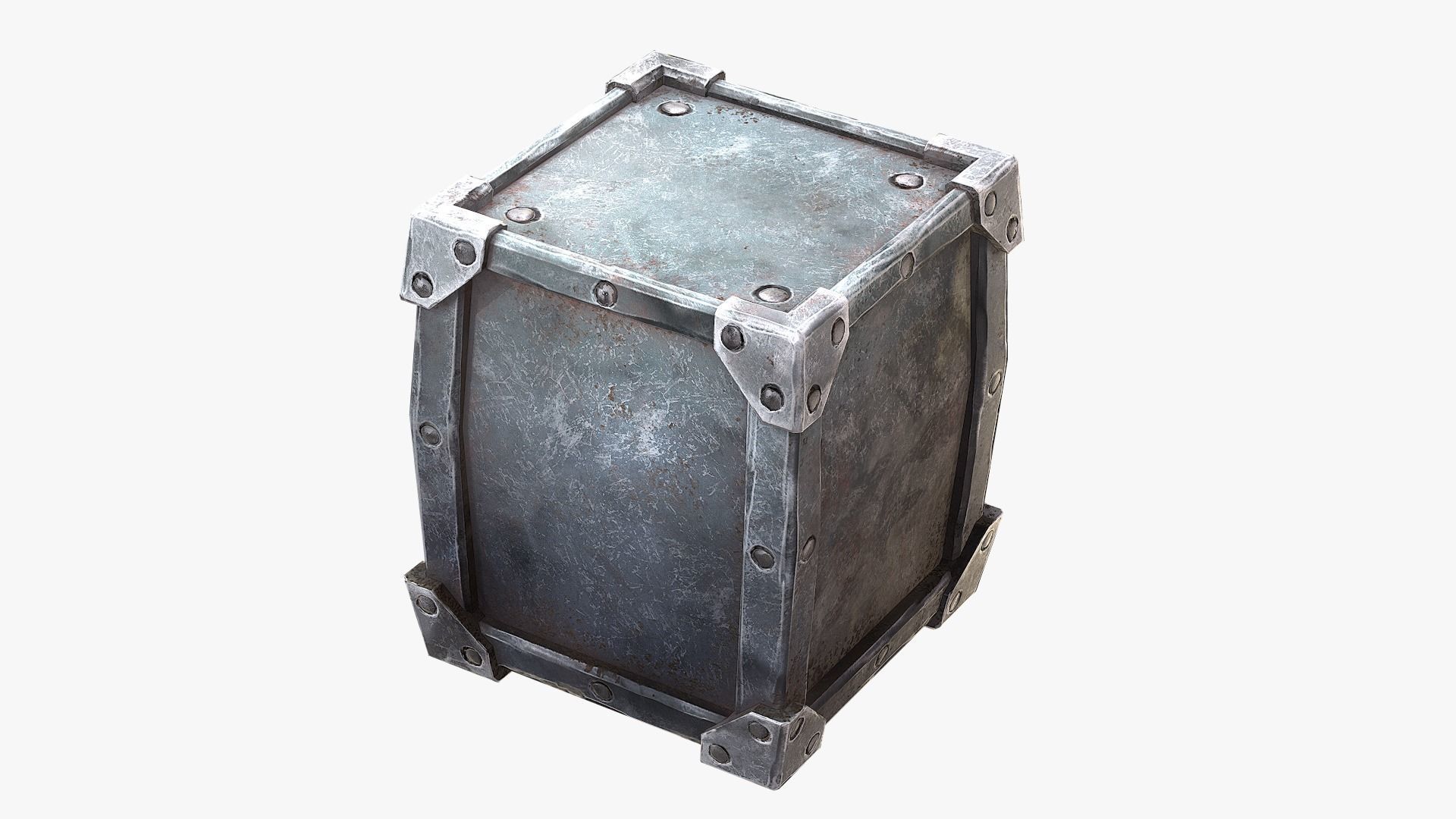 Stylized Safe Low-poly 3D model_7