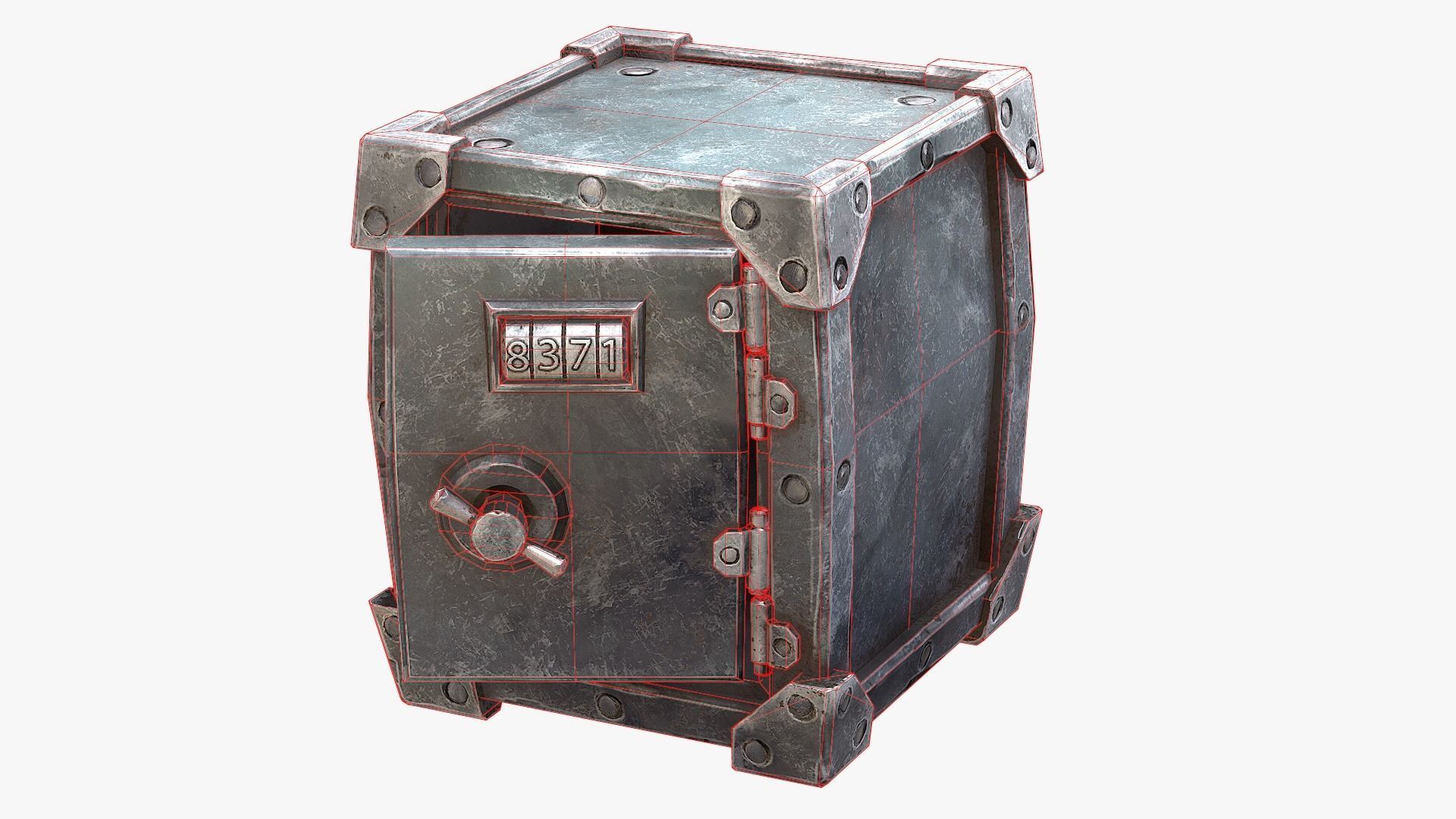 Stylized Safe Low-poly 3D model_11