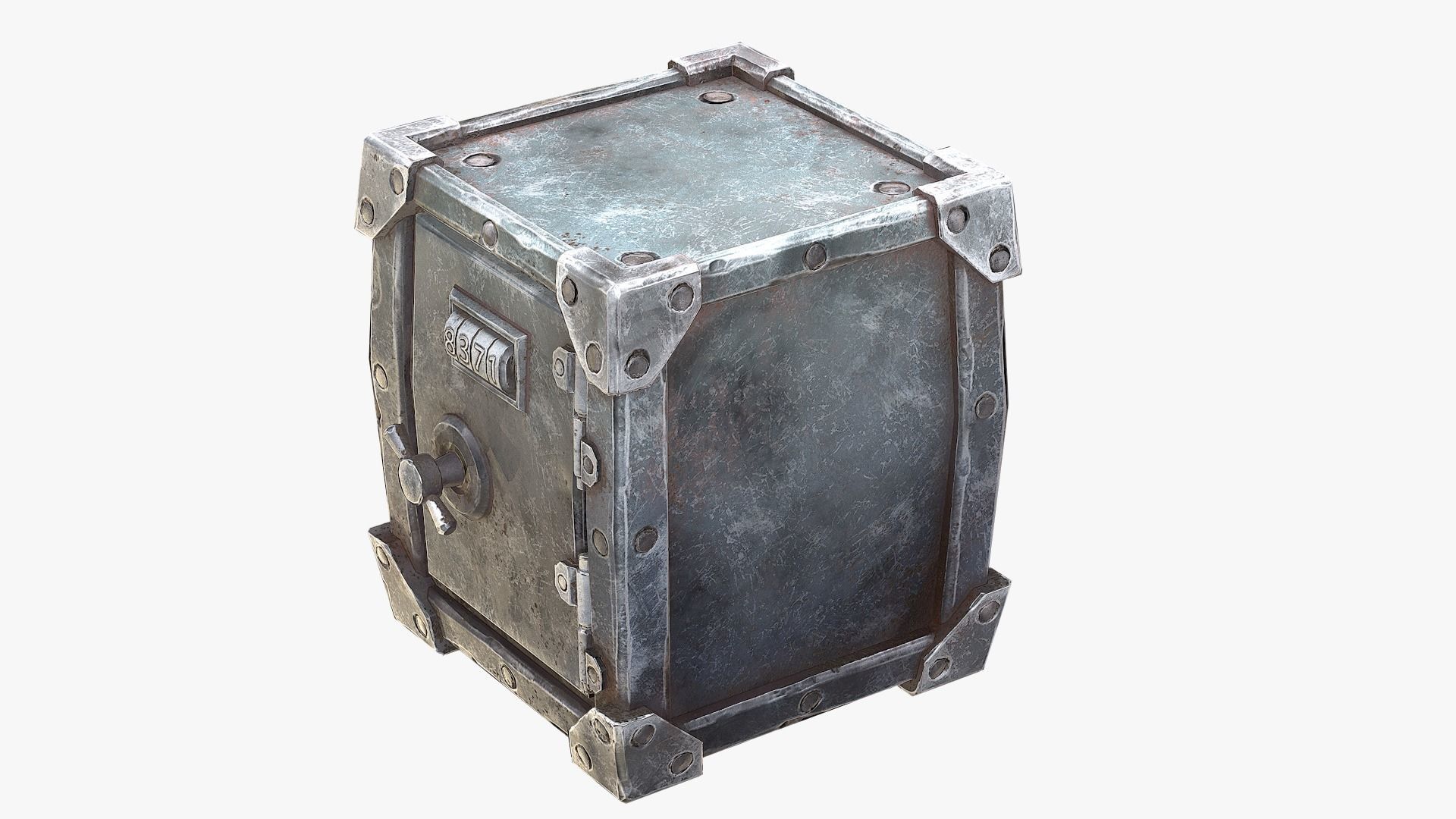 Stylized Safe Low-poly 3D model_4