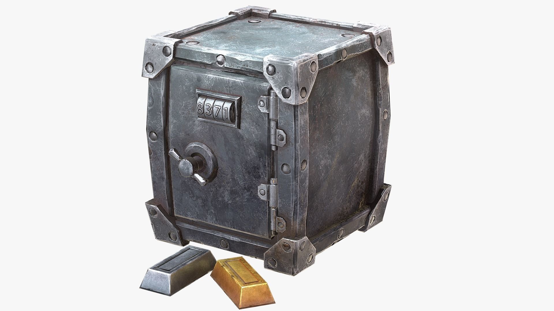 Stylized Safe Low-poly 3D model_1