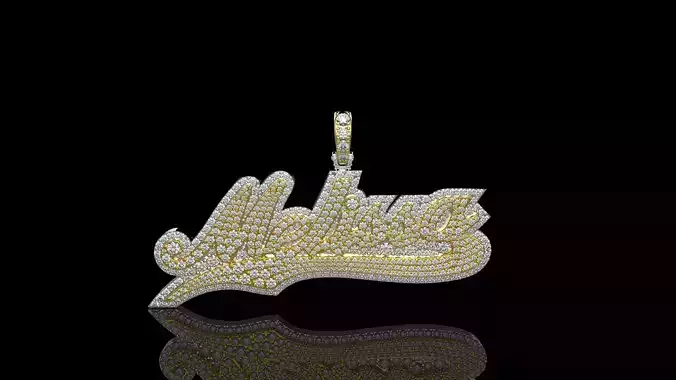 Melissa milwaukee hornets diamond pendant