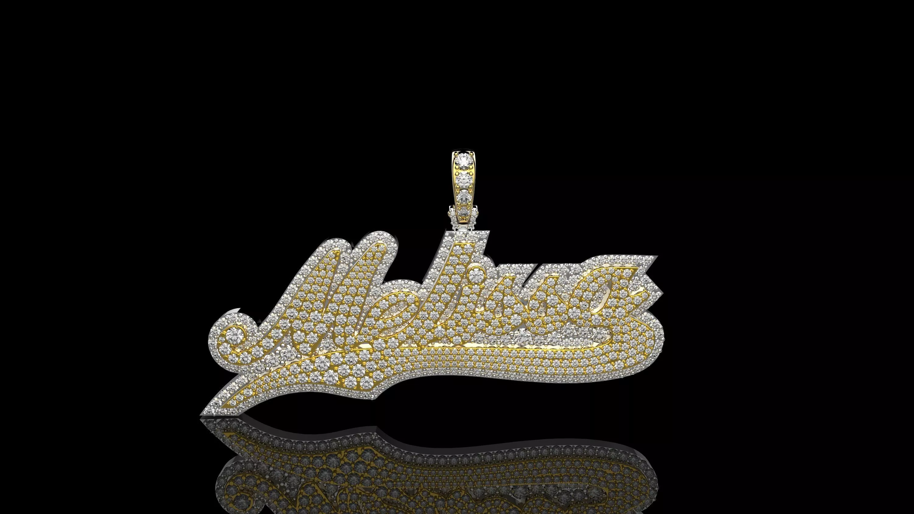 Melissa milwaukee hornets diamond pendant 3D print model