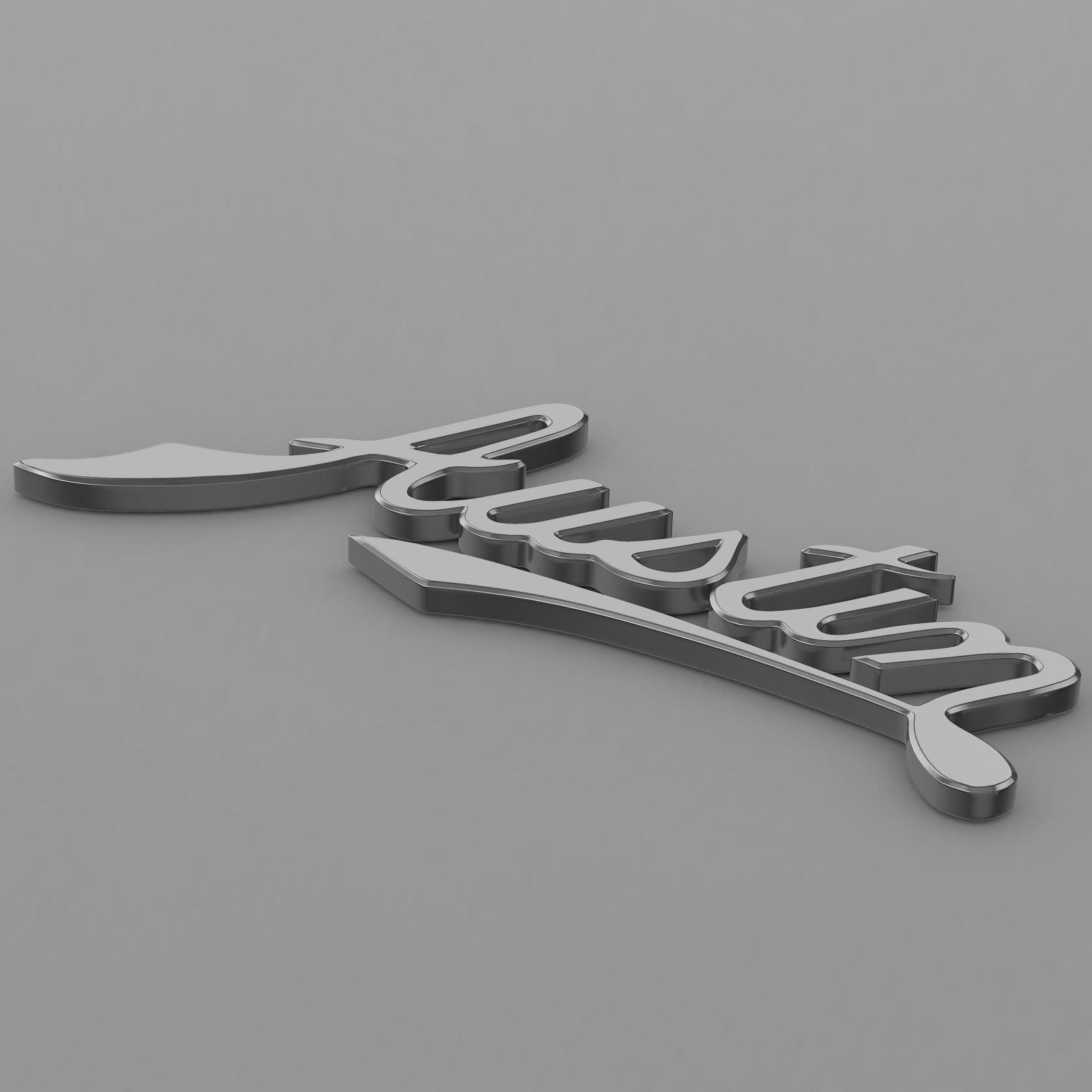 austin logo 3D model_4