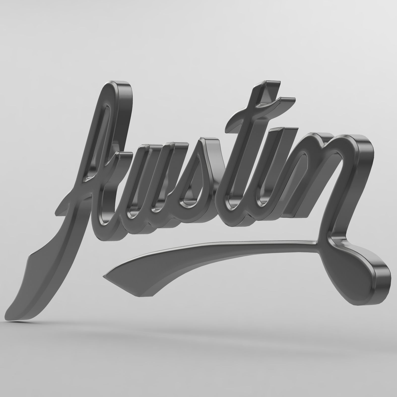 austin logo 3D model_2
