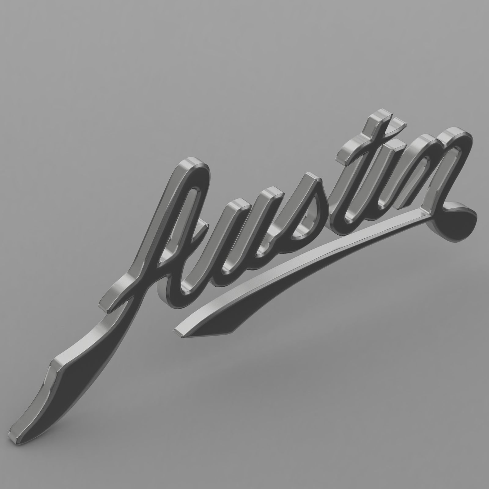 austin logo 3D model_3