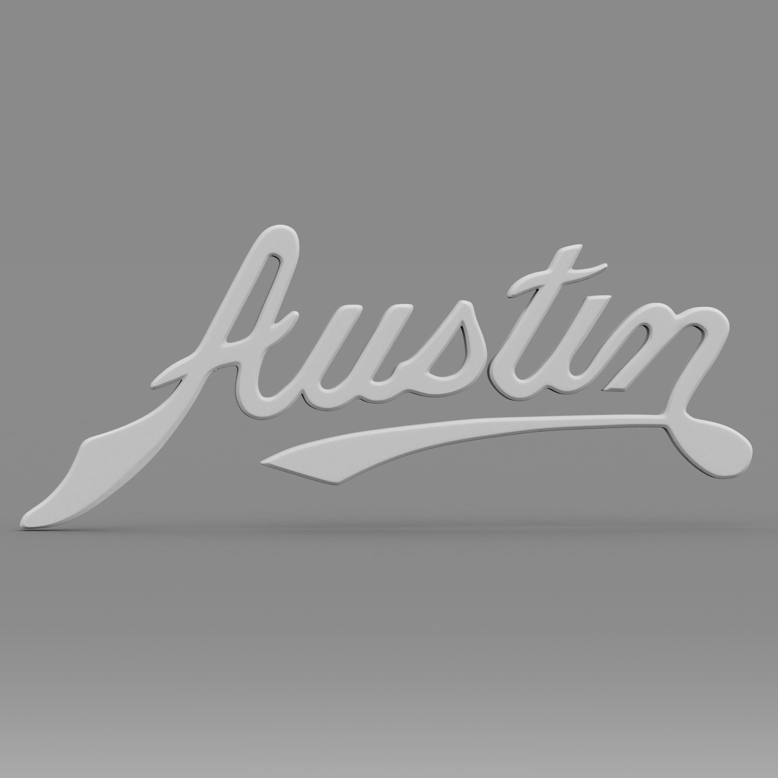 austin logo 3D model_5