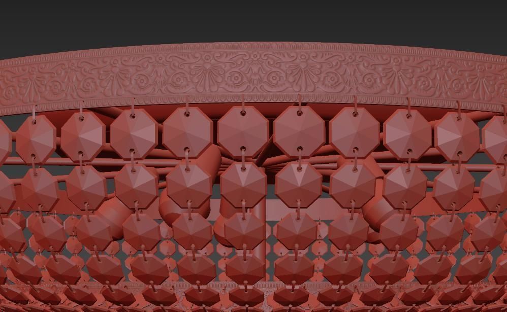 Chandelier  Santa E 1 8 80 600 G 3D model_4