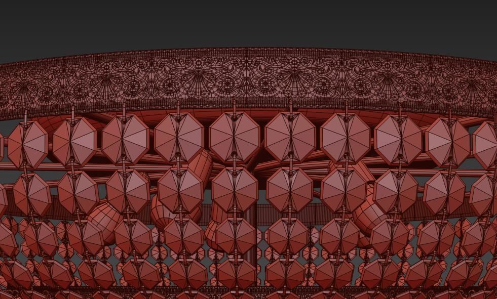 Chandelier  Santa E 1 8 80 600 G 3D model_3