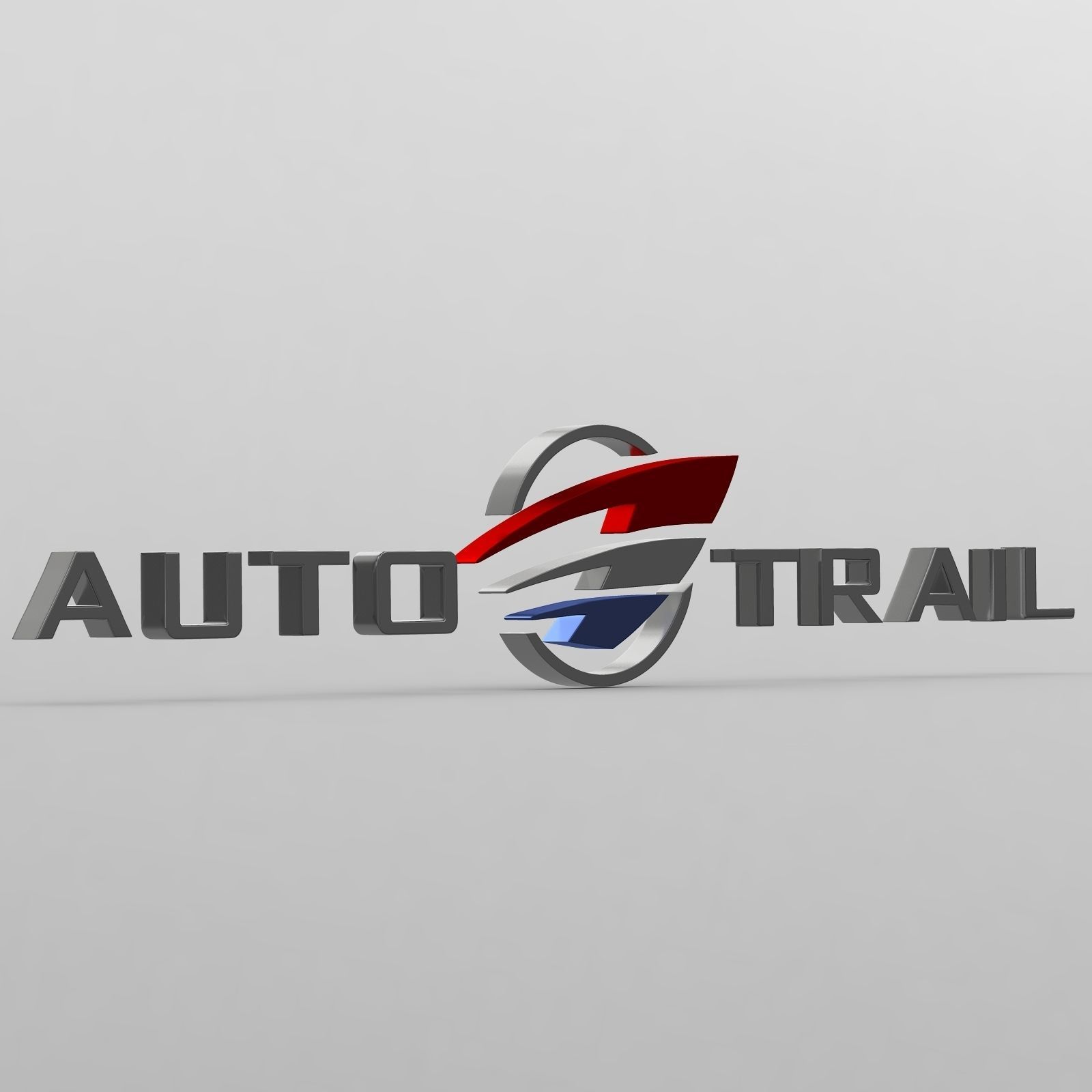auto trail logo 3D model_1