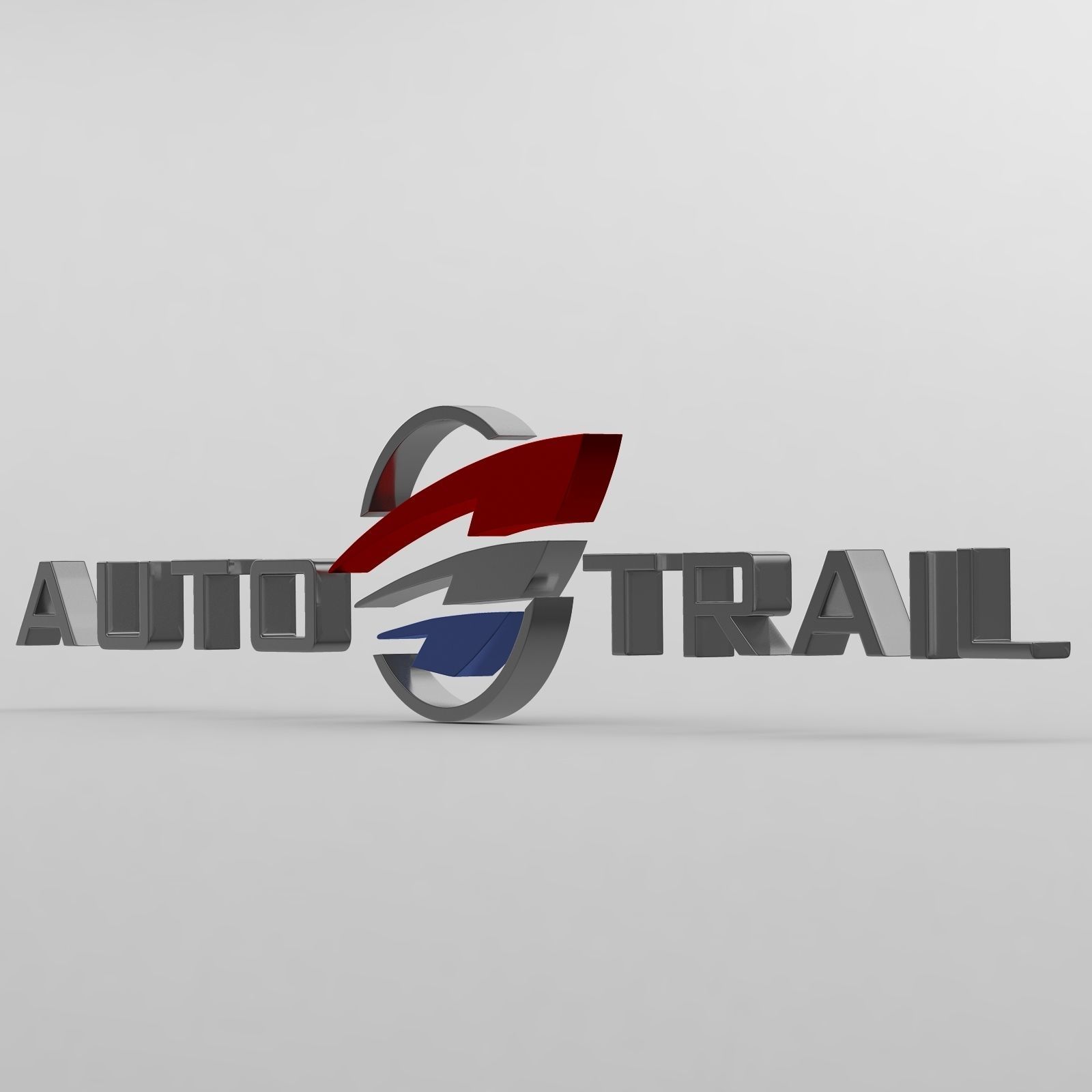 auto trail logo 3D model_2