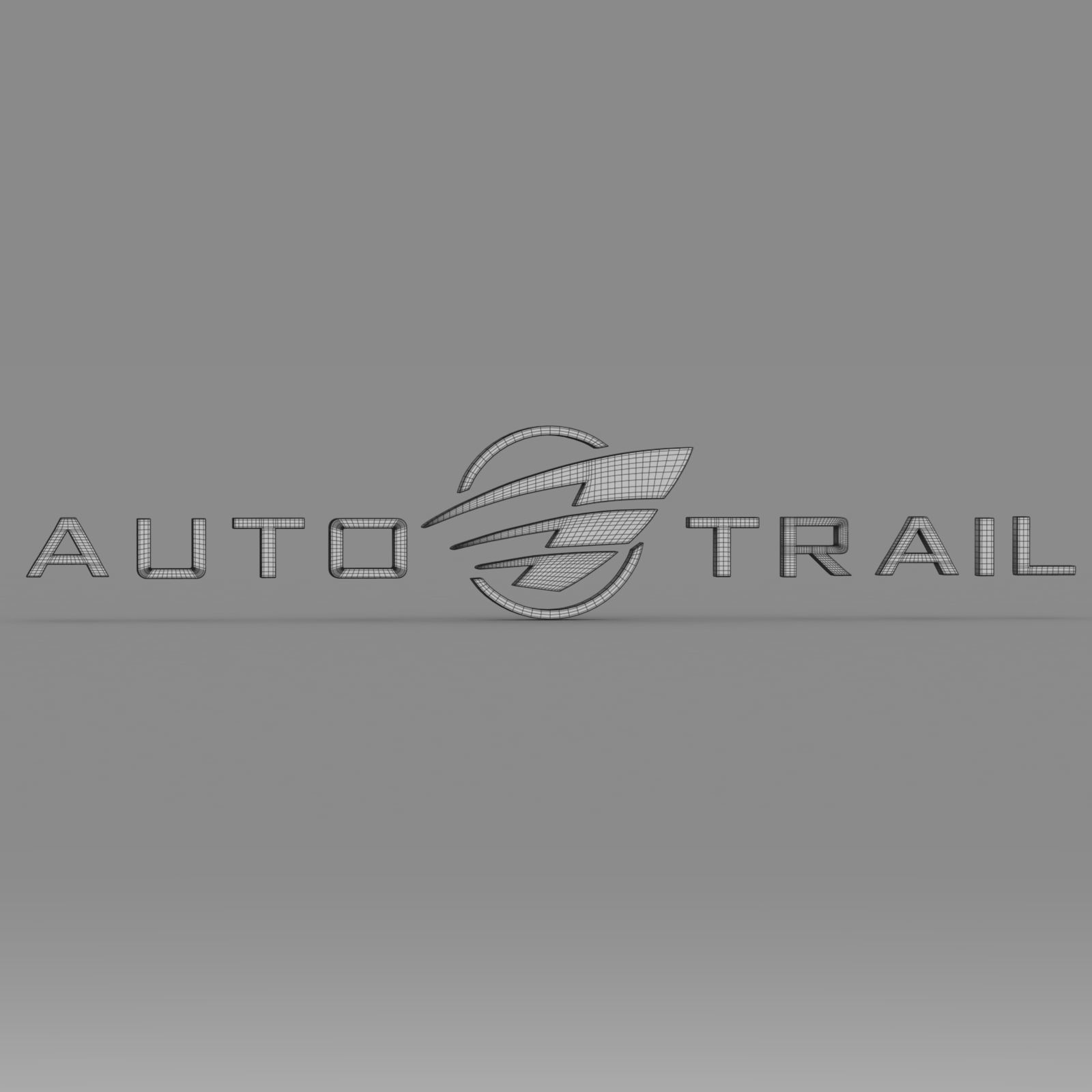 auto trail logo 3D model_6
