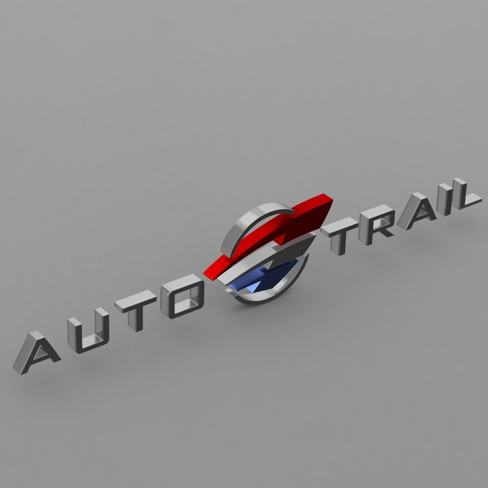 auto trail logo 3D model_3