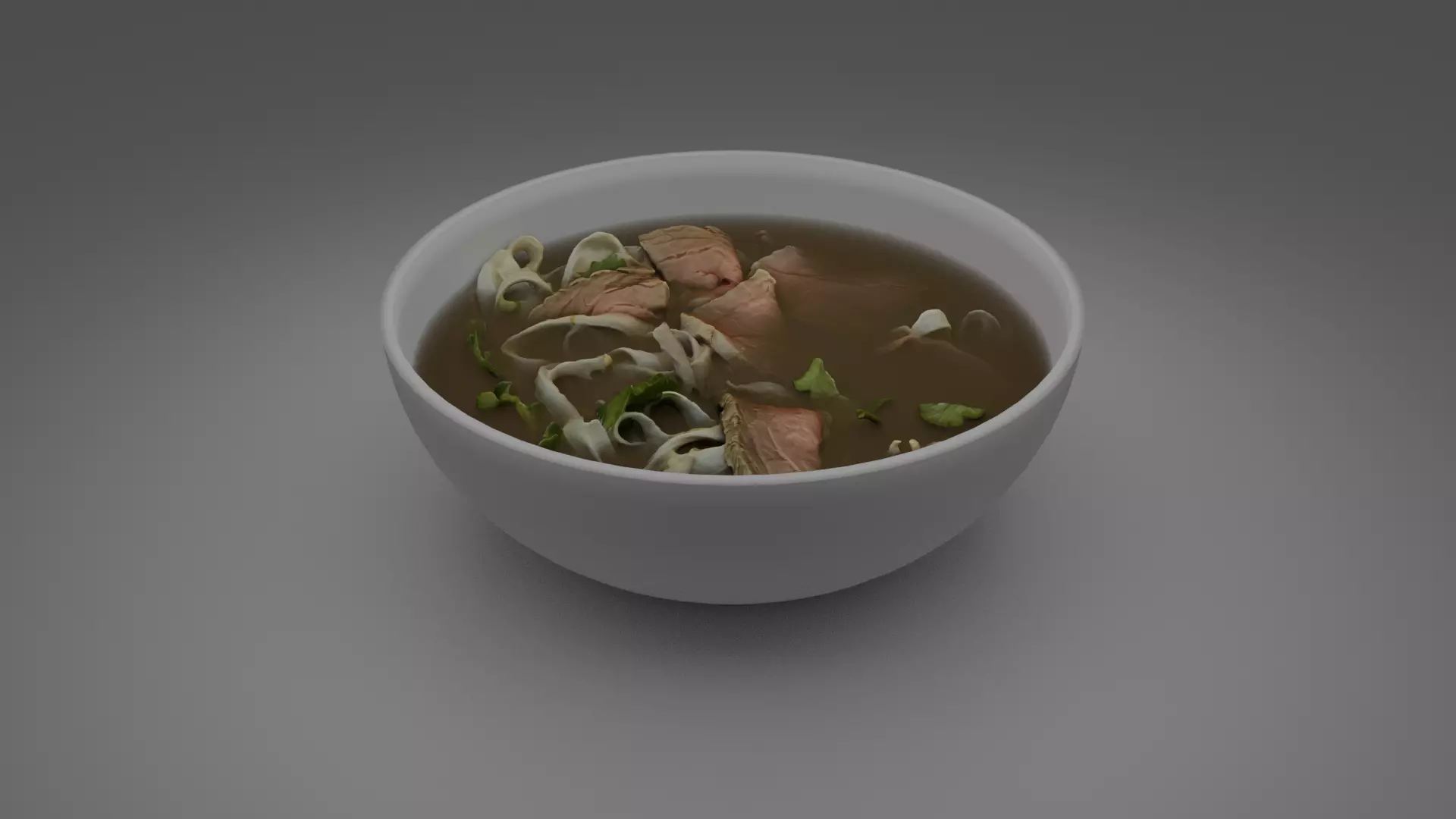 Scanned Vietnamese Soup Pho 3D model_0
