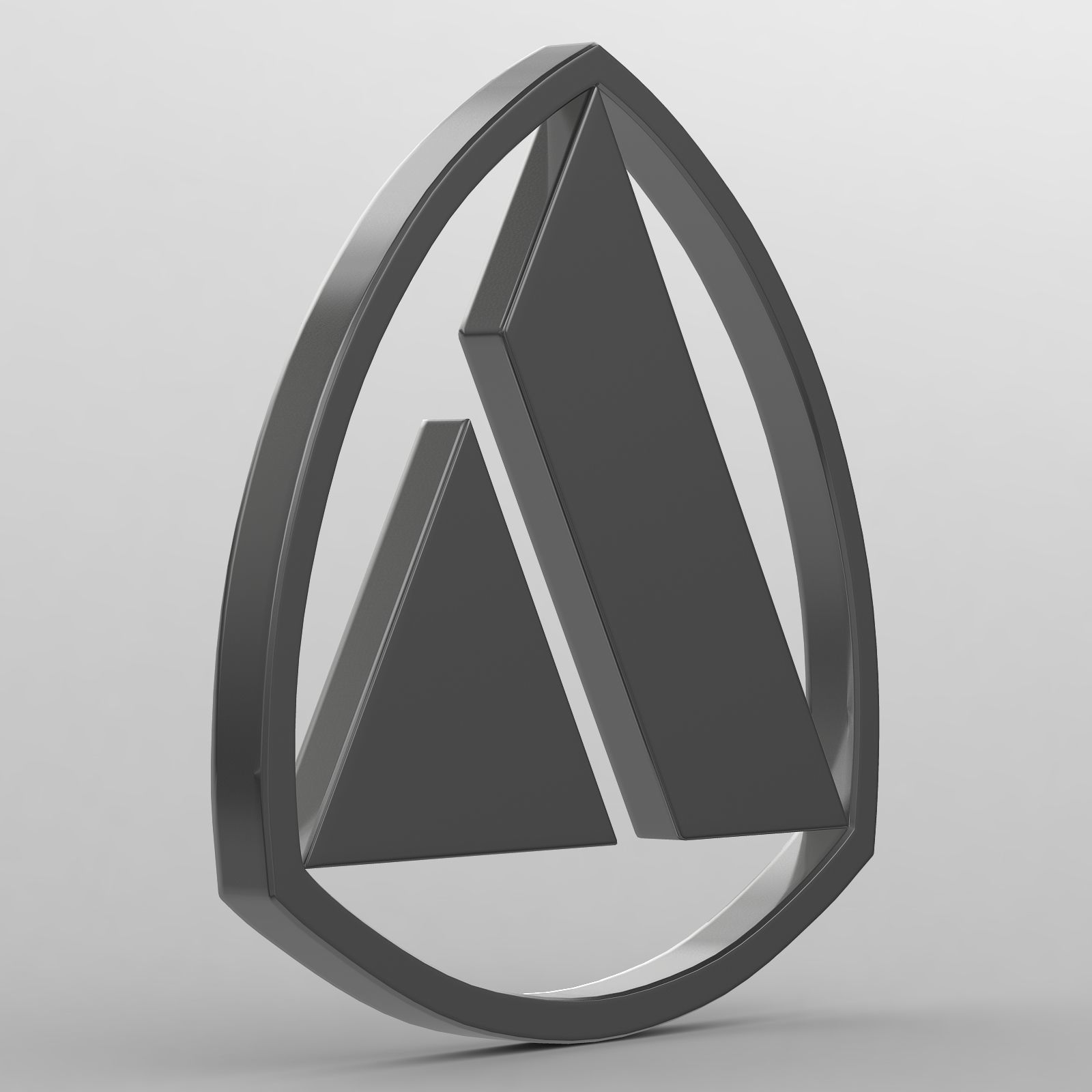 autobianchi logo 3D model_1