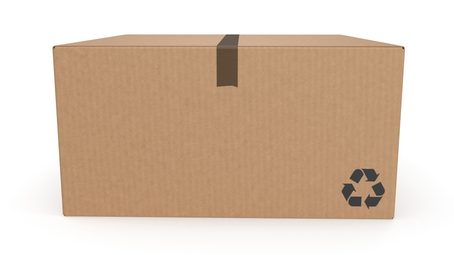 Cardboard box 13 3D model_7