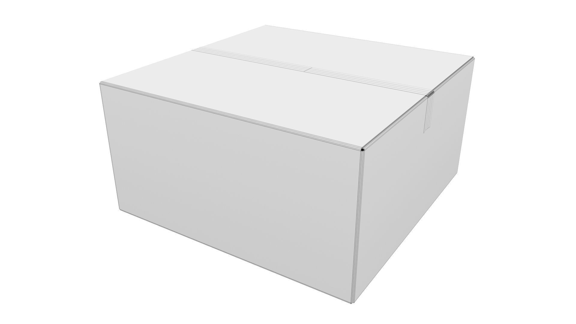 Cardboard box 13 3D model_8