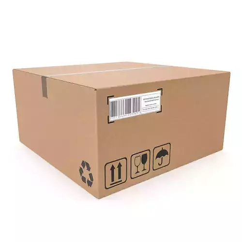 Cardboard box 13 3D model
