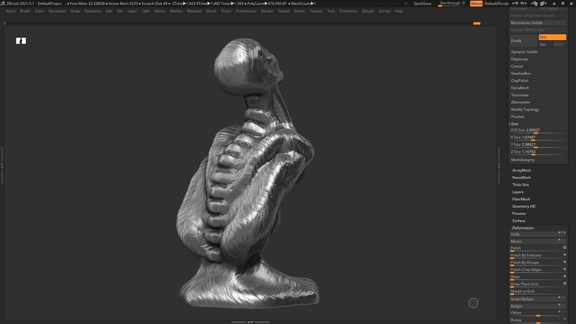 human modern sculpture 3d print model 89 3D print model_9