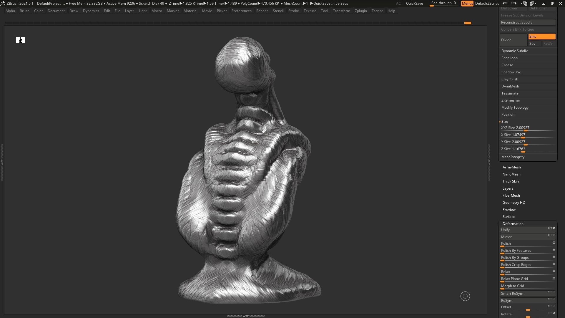 human modern sculpture 3d print model 89 3D print model_10