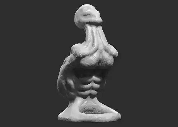 human modern sculpture 3d print model 89