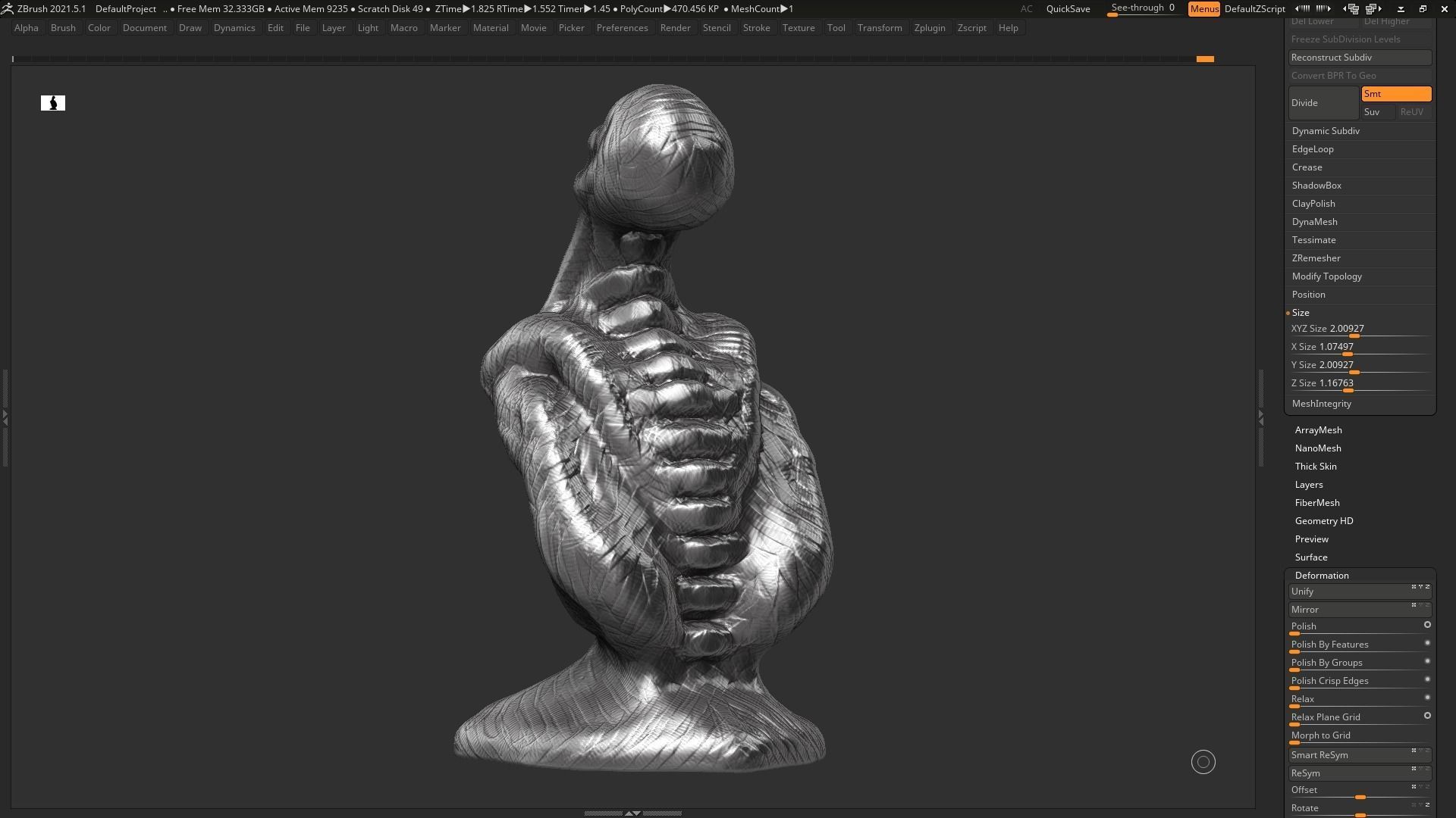 human modern sculpture 3d print model 89 3D print model_11