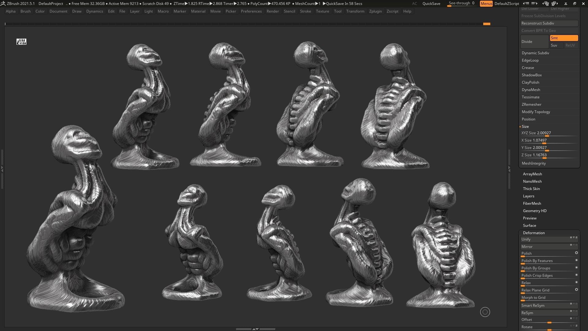 human modern sculpture 3d print model 89 3D print model_5