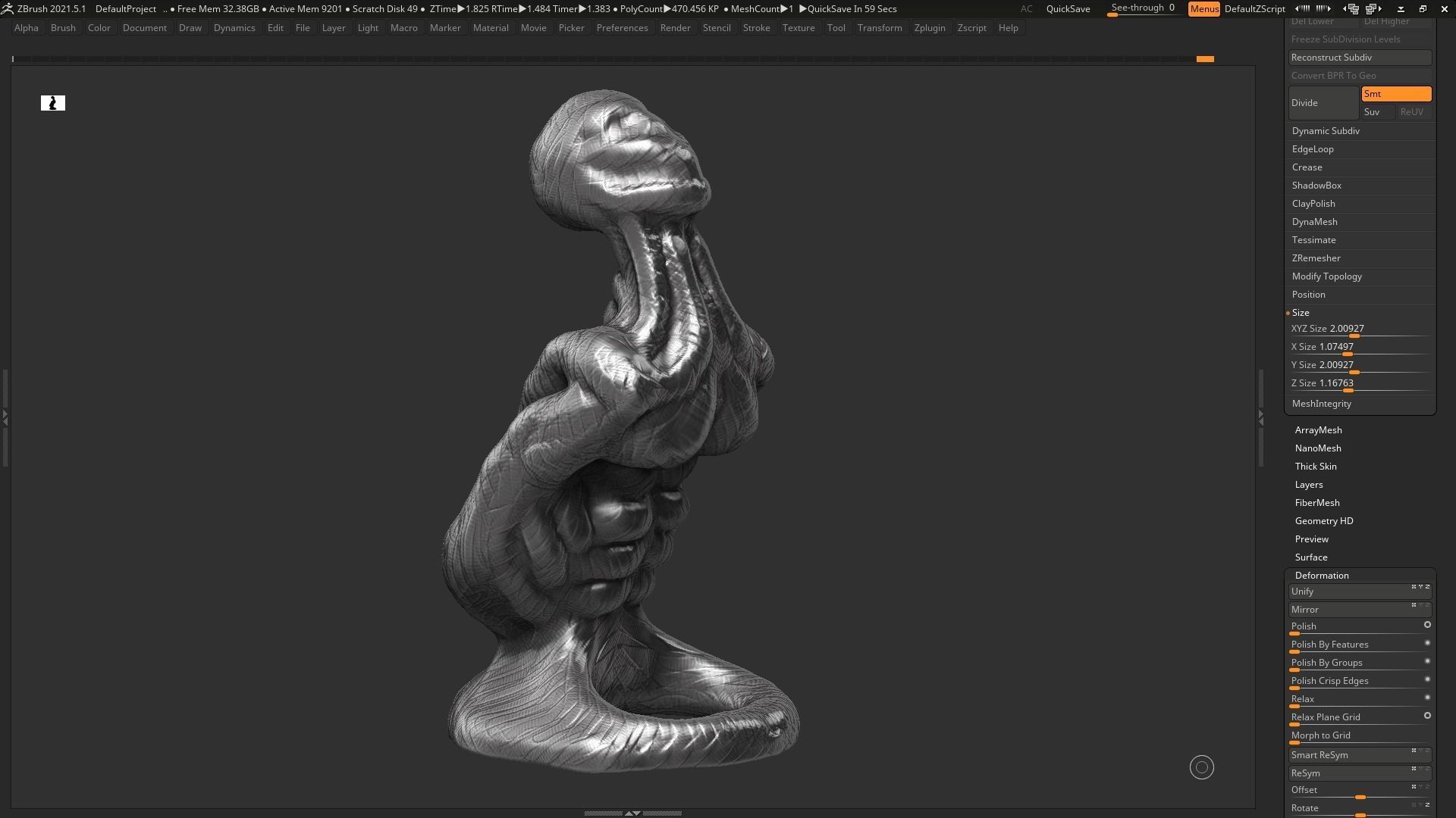 human modern sculpture 3d print model 89 3D print model_3