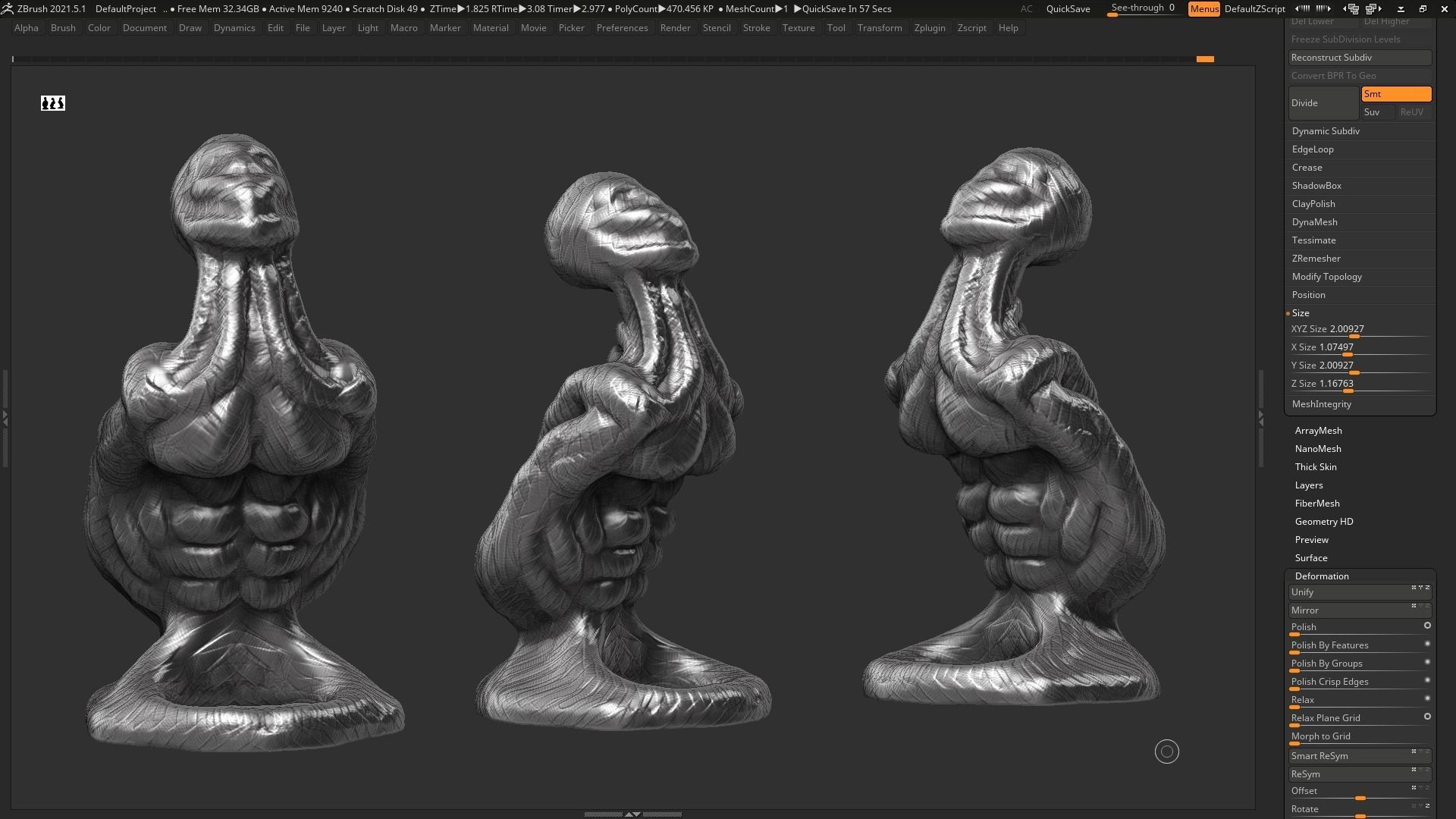 human modern sculpture 3d print model 89 3D print model_4