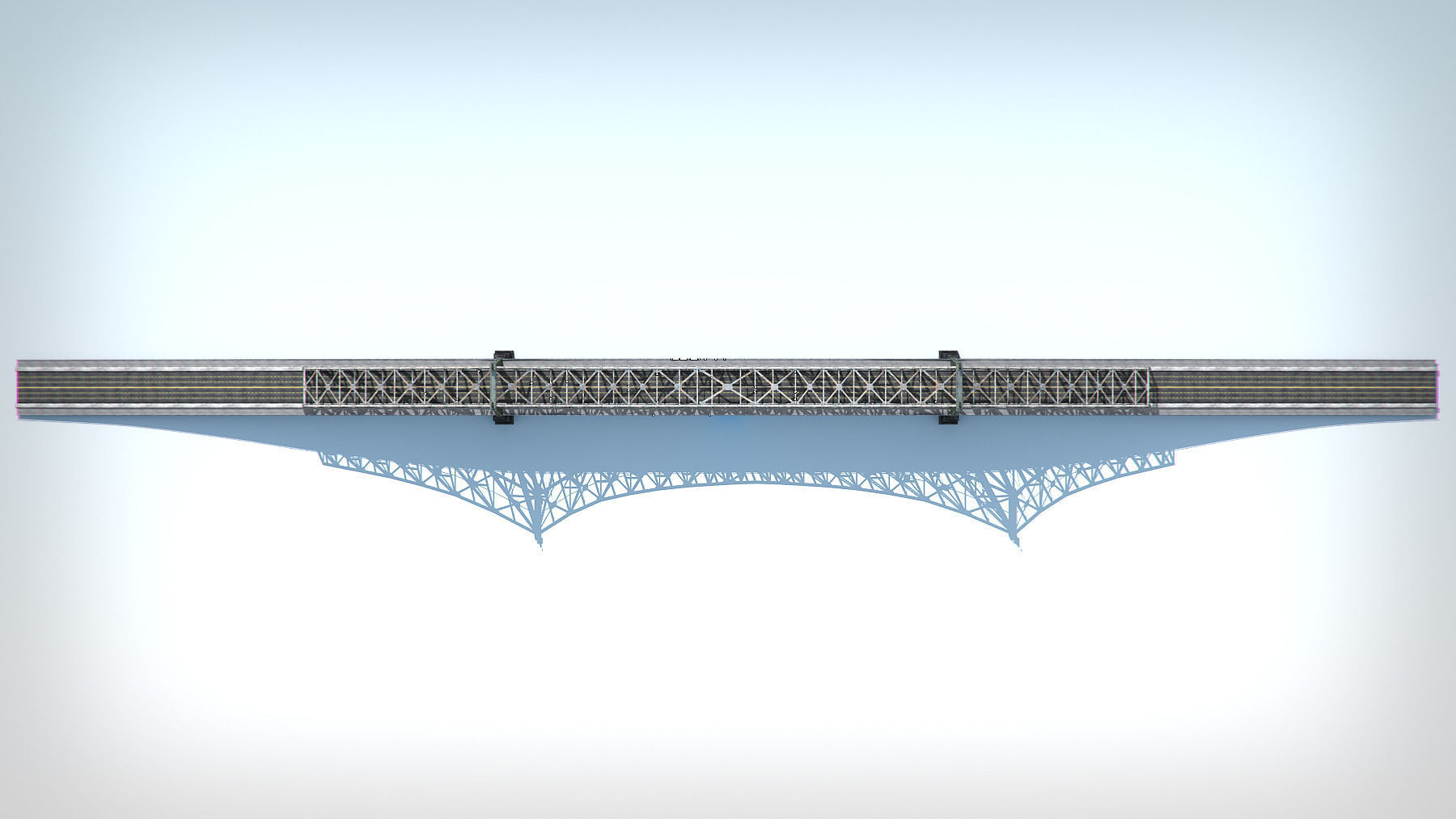 Bridge low poly detailed Low-poly 3D model_7