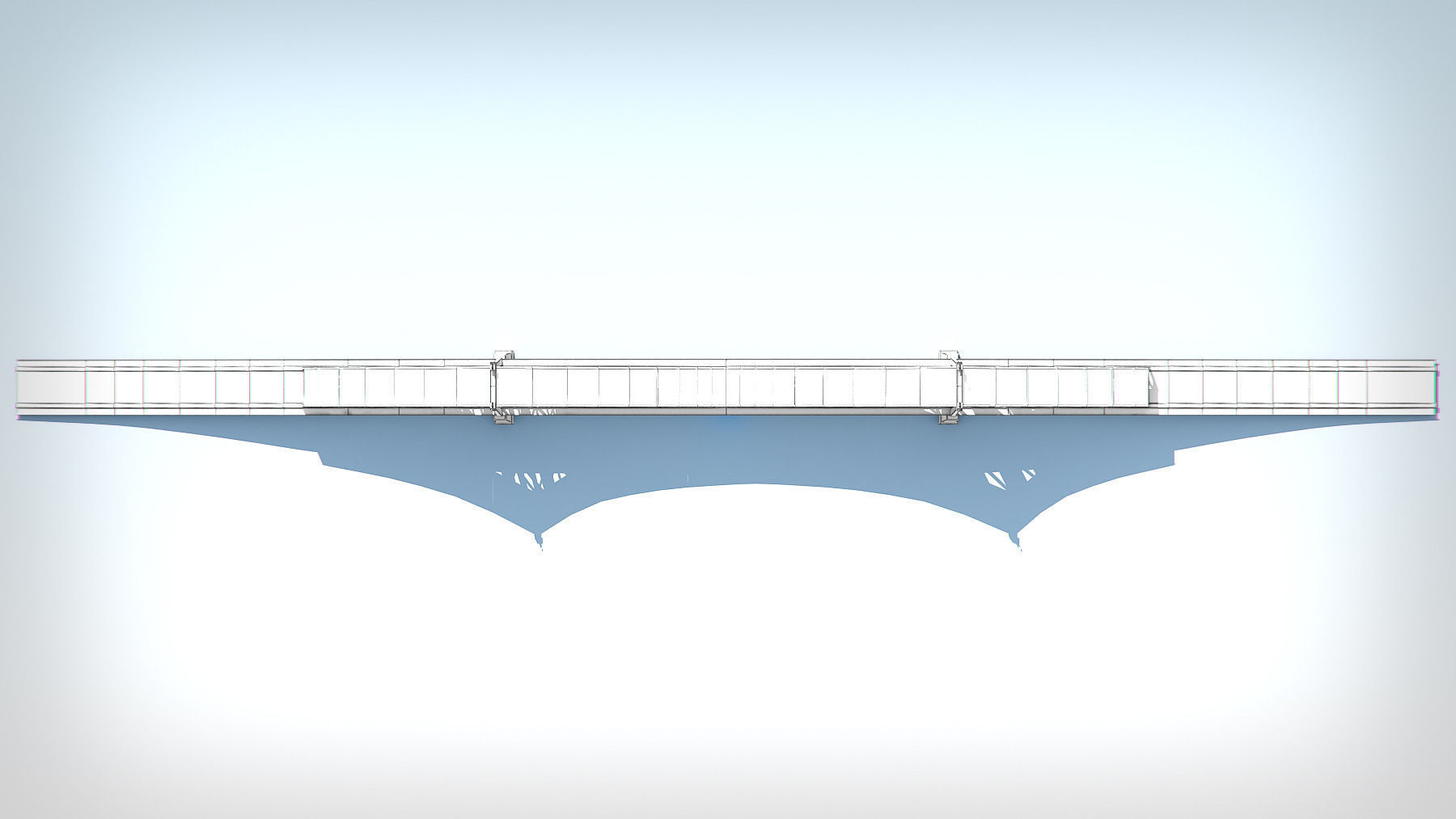 Bridge low poly detailed Low-poly 3D model_9