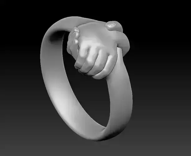 Handshake grip ring