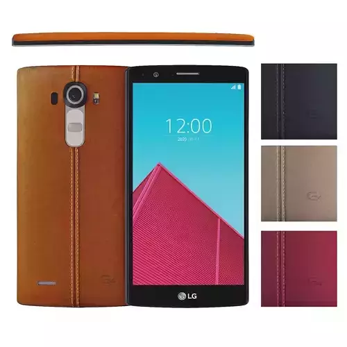 Lg g4 smartphone 4 colors 3D model